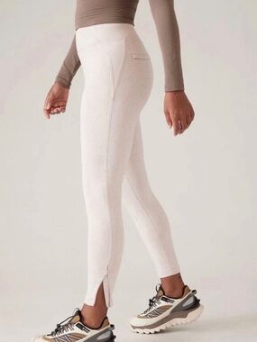 Athleta womens Delancey skyline textured pull on tight pants size medium